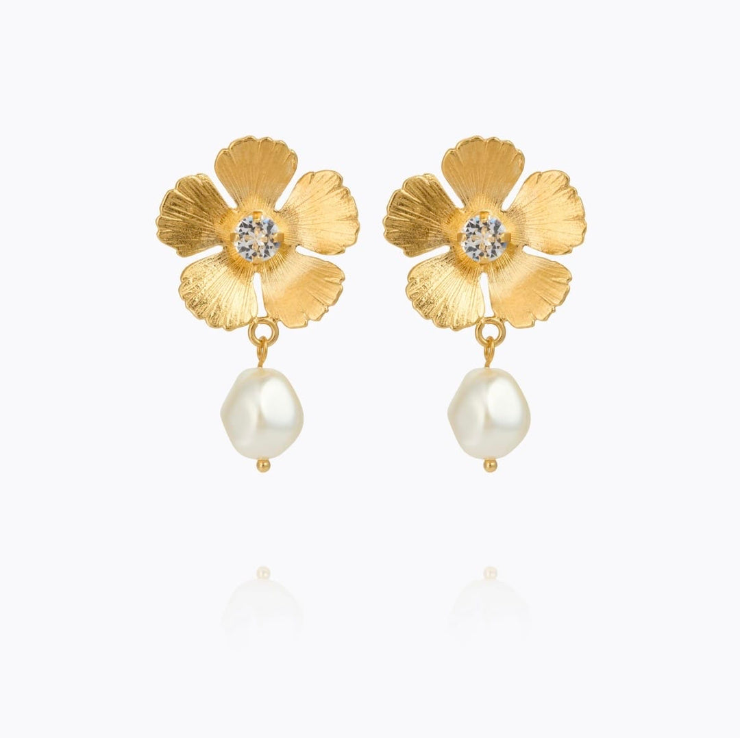 Caroline Svedbom øredobber Mini anemone pearl earrings