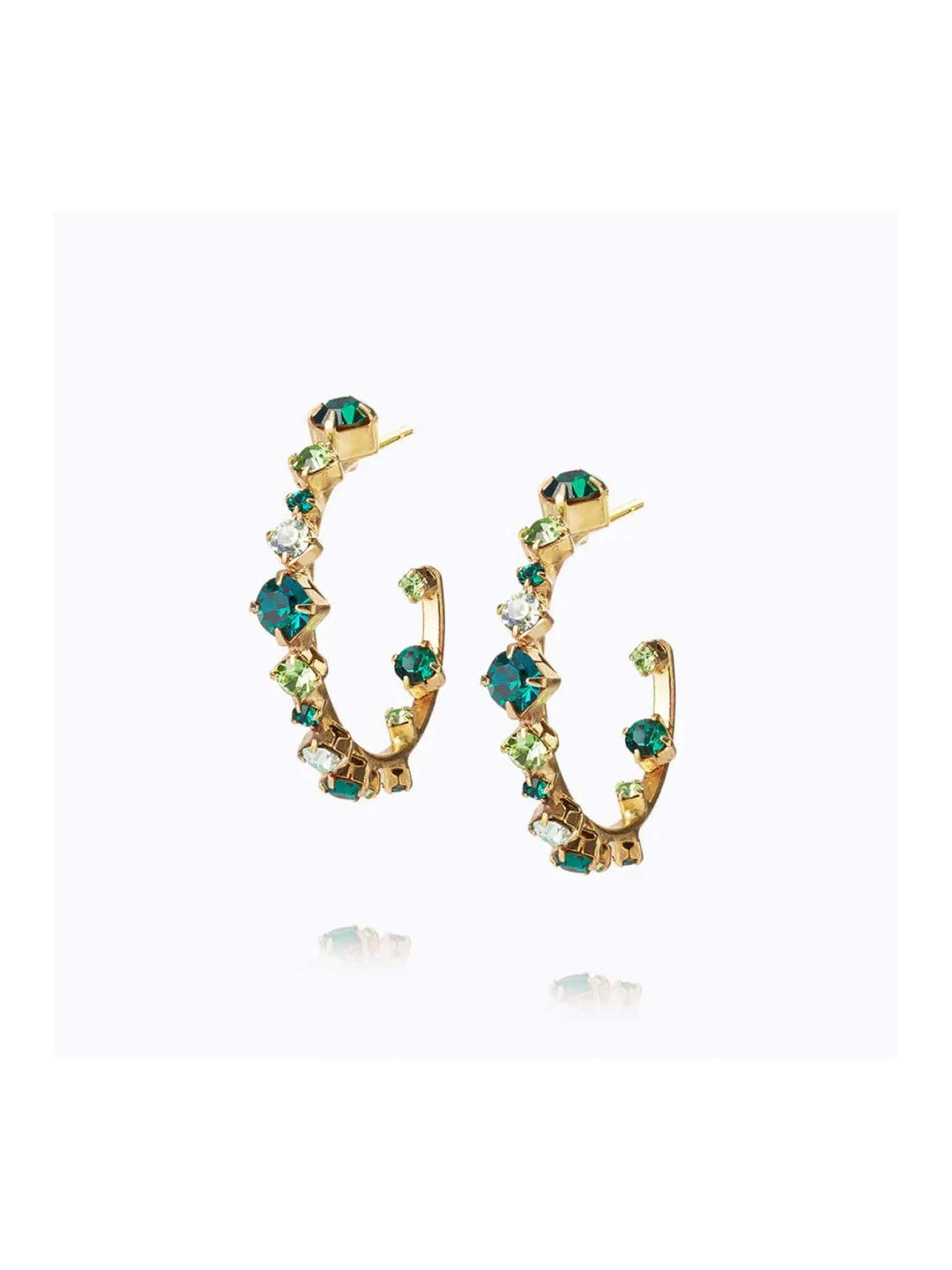Caroline Svedbom øredobber Mini Antonia earrings - green combo