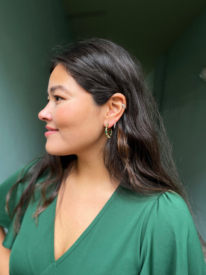 Caroline Svedbom øredobber Mini Antonia earrings - green combo