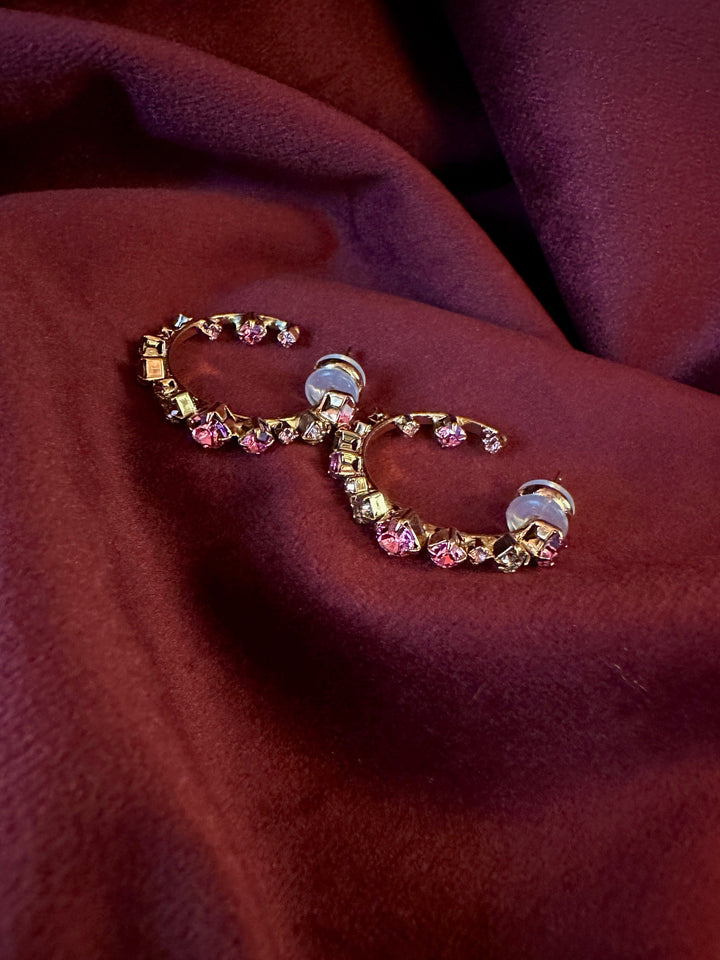 Caroline Svedbom øredobber Mini Antonia earrings - rose combo