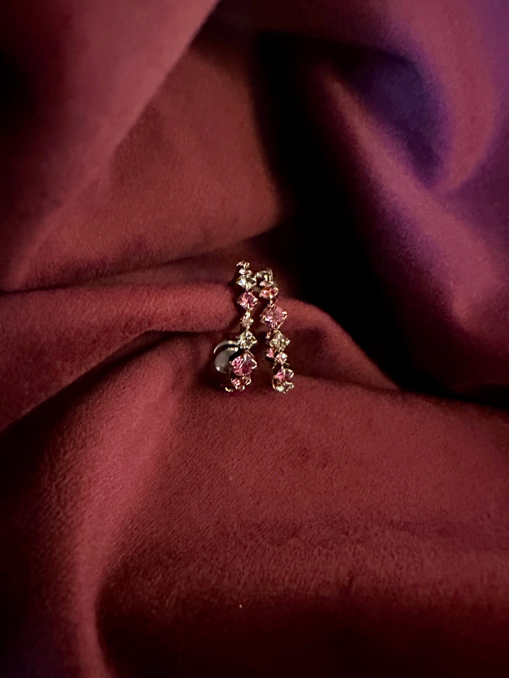 Caroline Svedbom øredobber Mini Antonia earrings - rose combo