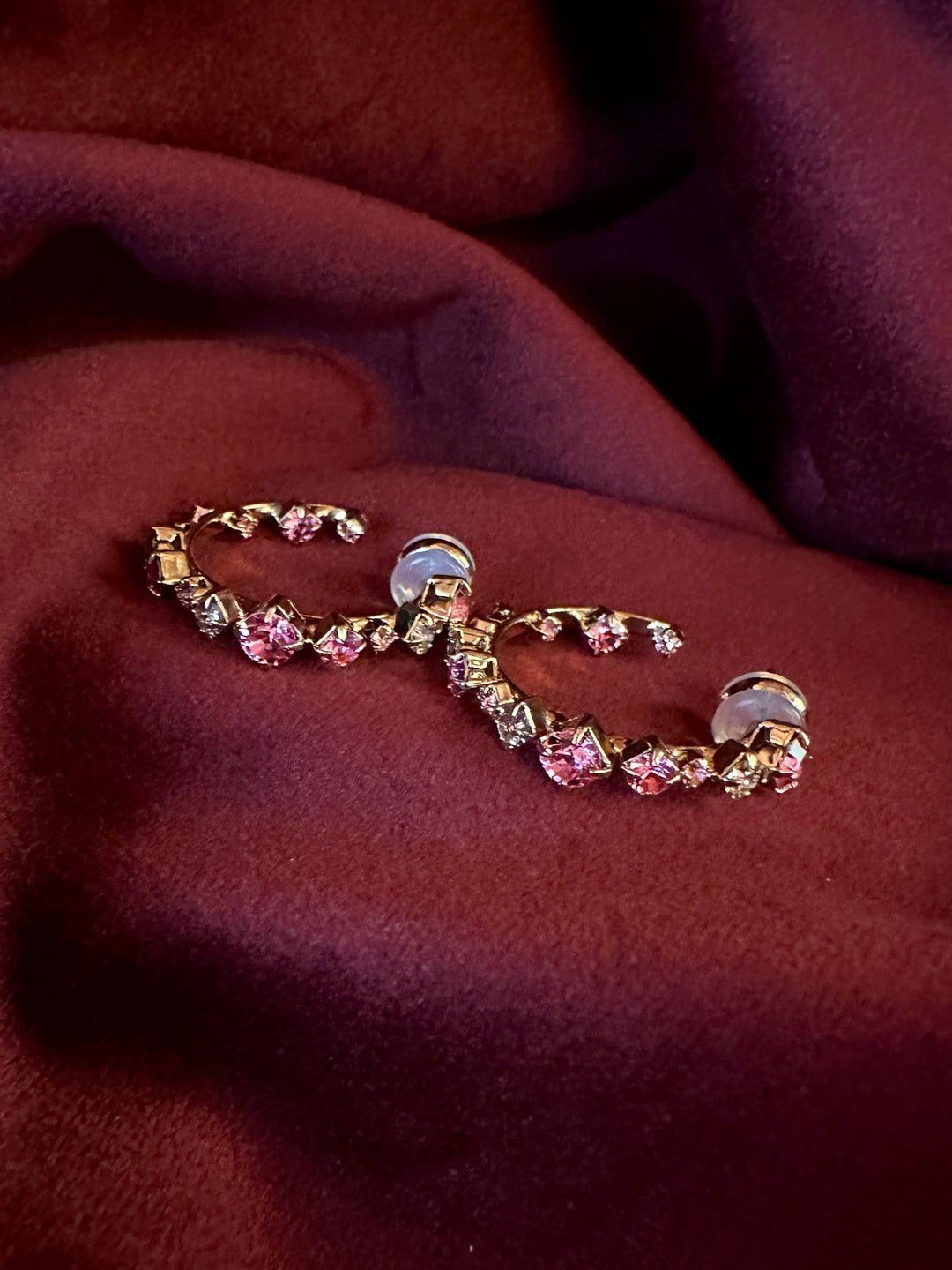 Caroline Svedbom øredobber Mini Antonia earrings - rose combo