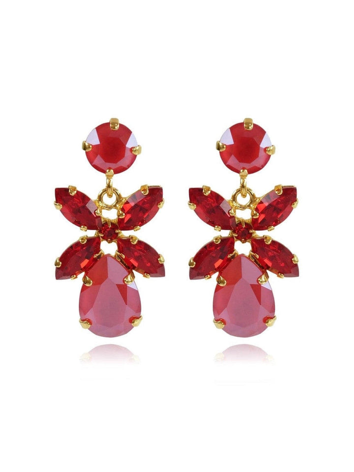 Caroline Svedbom øredobber Mini dione earrings - raspberry/siam
