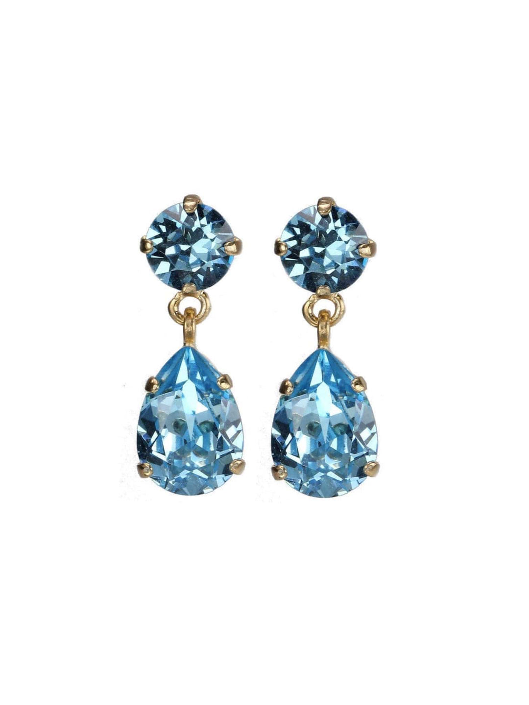 Caroline Svedbom øredobber Mini drop earrings - aquamarine