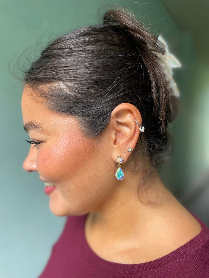 Caroline Svedbom øredobber Mini Drop earrings - aurore boreale