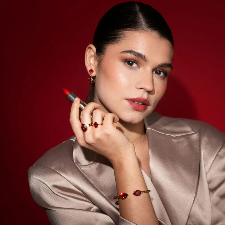 Caroline Svedbom øredobber Mini drop earrings - Light siam