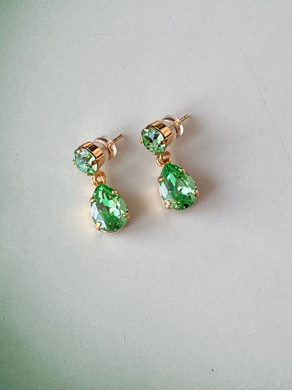 Caroline Svedbom øredobber Mini Drop earrings - peridot