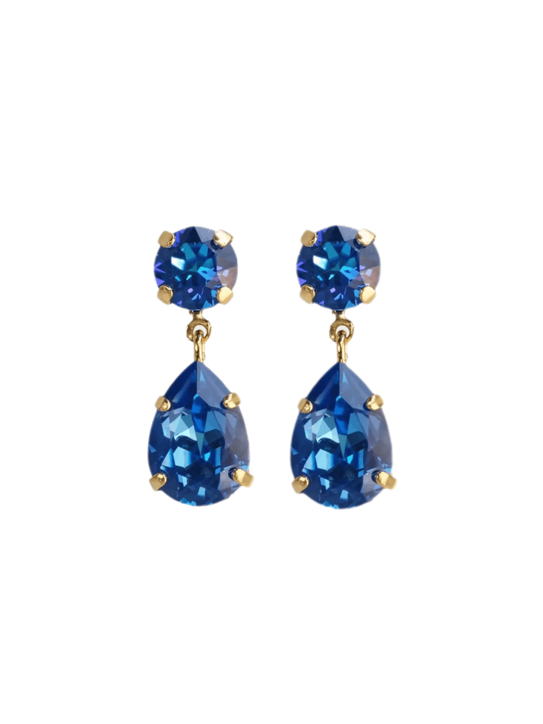 Caroline Svedbom øredobber Mini drop earrings - sapphire