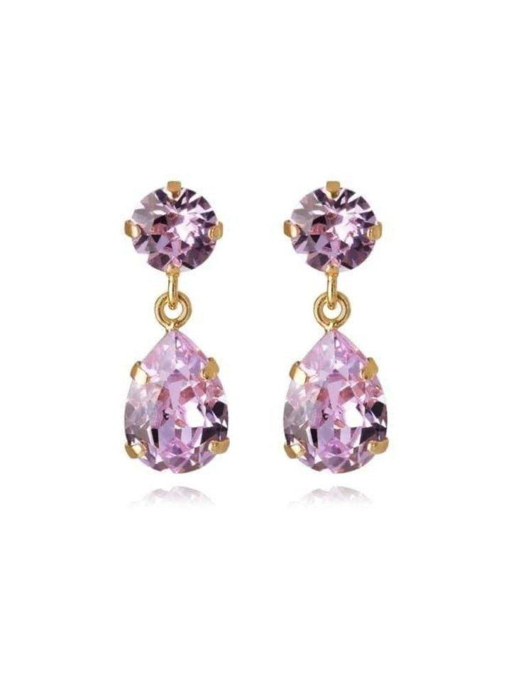 Caroline Svedbom øredobber Mini Drop earrings - violet