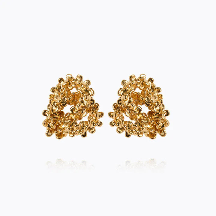 Caroline Svedbom øredobber Mini gemma earrings - gold