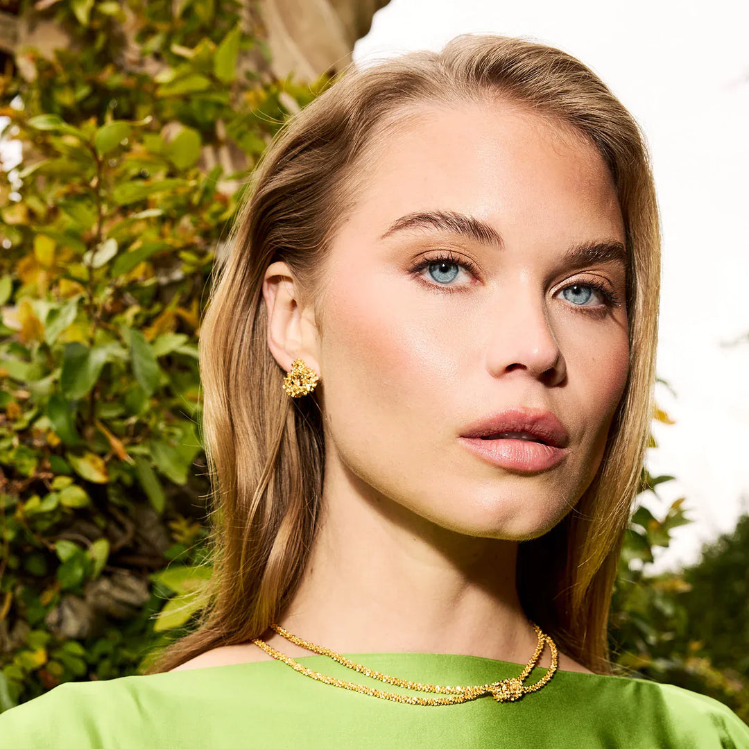 Caroline Svedbom øredobber Mini gemma earrings - gold