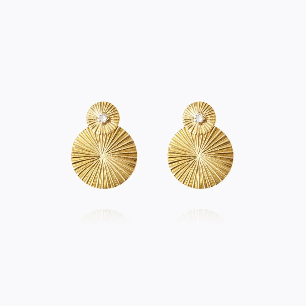 Caroline Svedbom øredobber Mini Odessa earrings - crystal