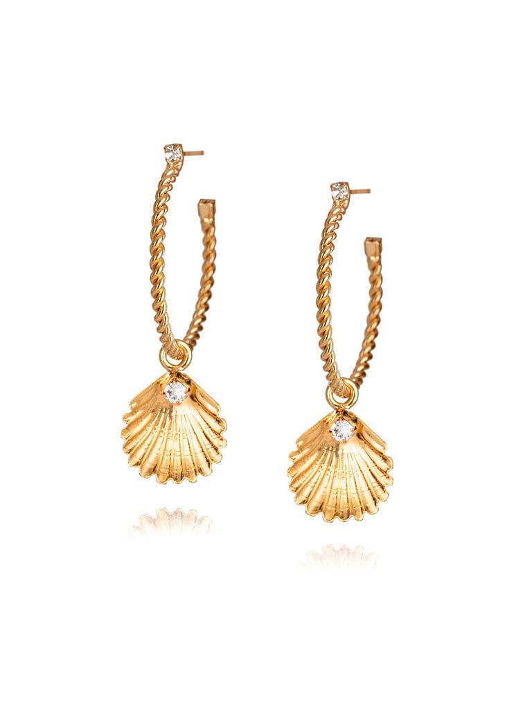 Caroline Svedbom øredobber Nani earrings - shell