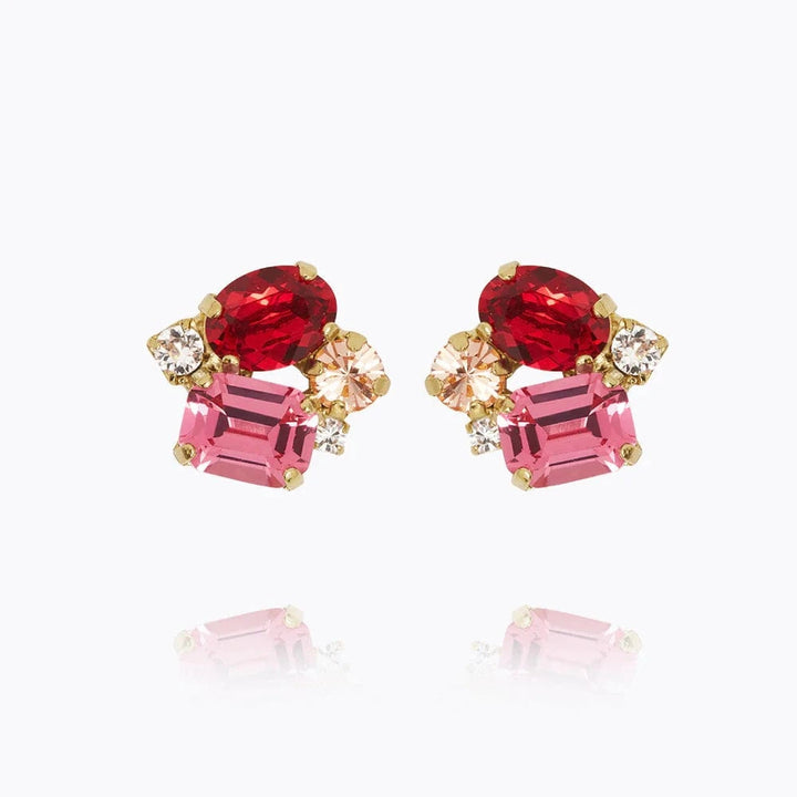 Caroline Svedbom øredobber Petite carolina earrings - scarlet combo