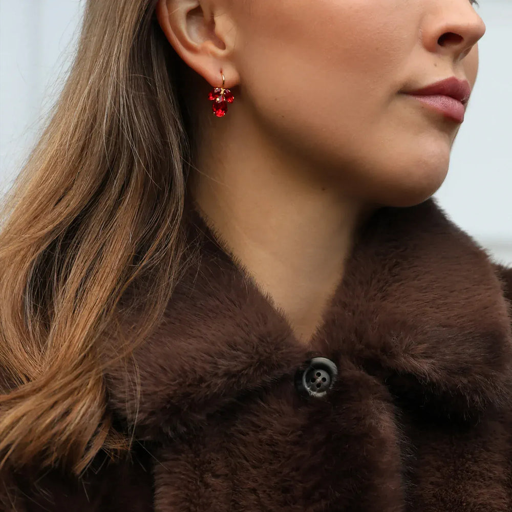 Caroline Svedbom øredobber Petite Timo earrings - light siam