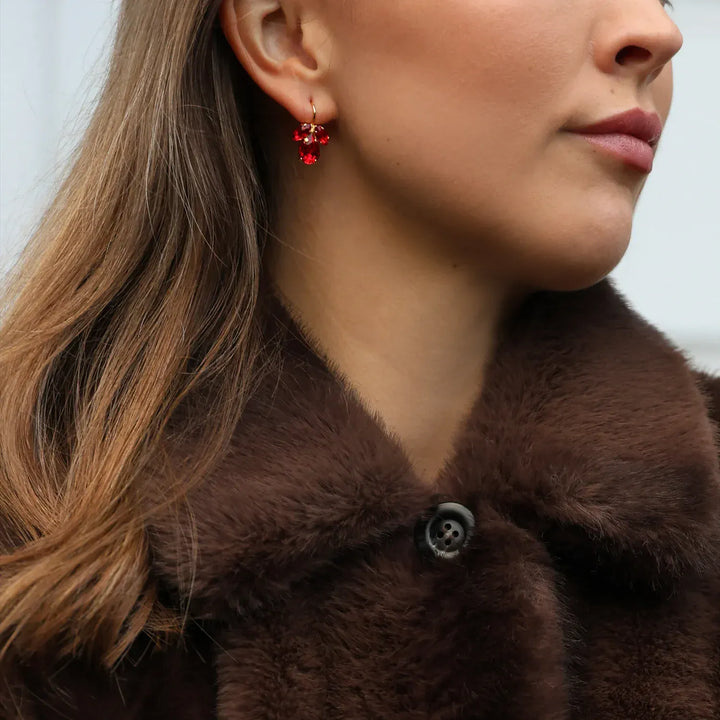 Caroline Svedbom øredobber Petite Timo earrings - light siam