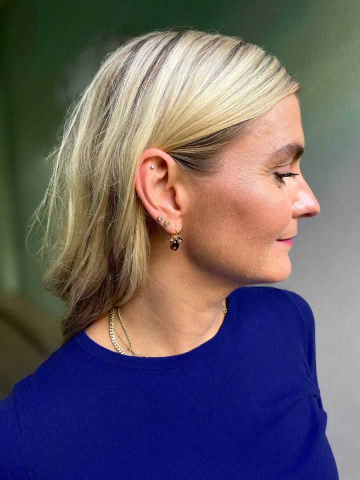 Caroline Svedbom øredobber Petite Timo earrings - topaz combo