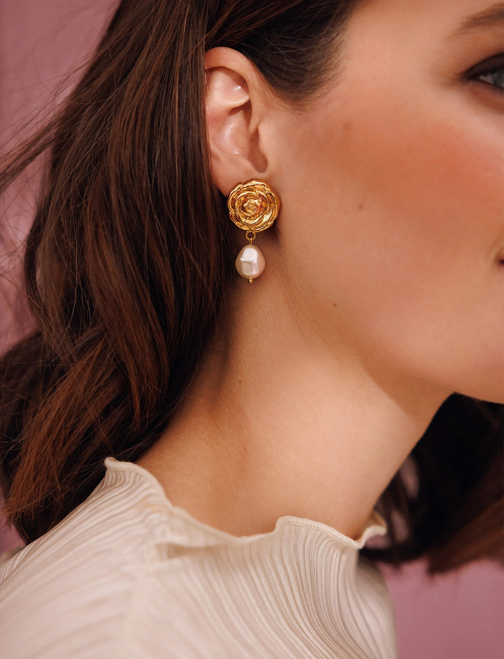 Caroline Svedbom øredobber Rosita pearl earrings