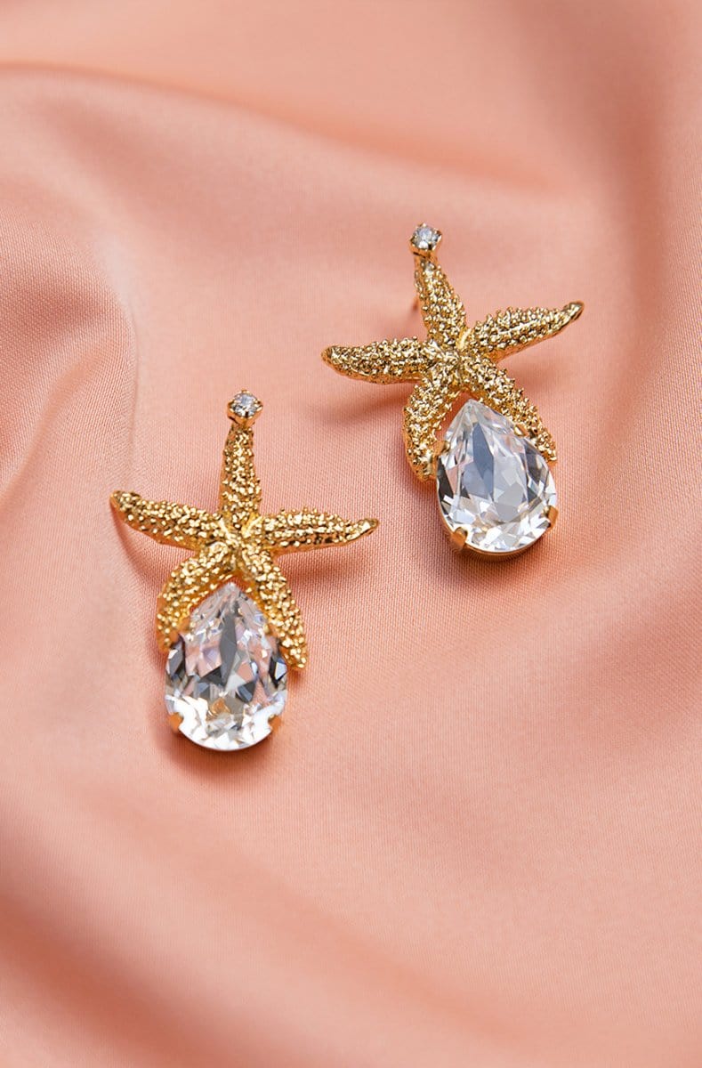 Caroline Svedbom øredobber Sea Star Drop earrings