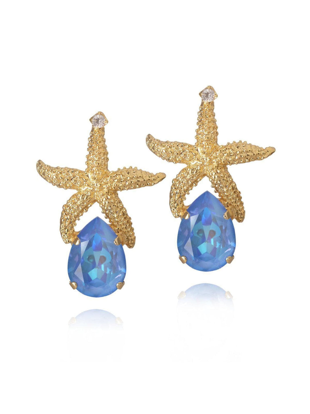 Caroline Svedbom øredobber Sea Star Drop earrings - ocean blue delite