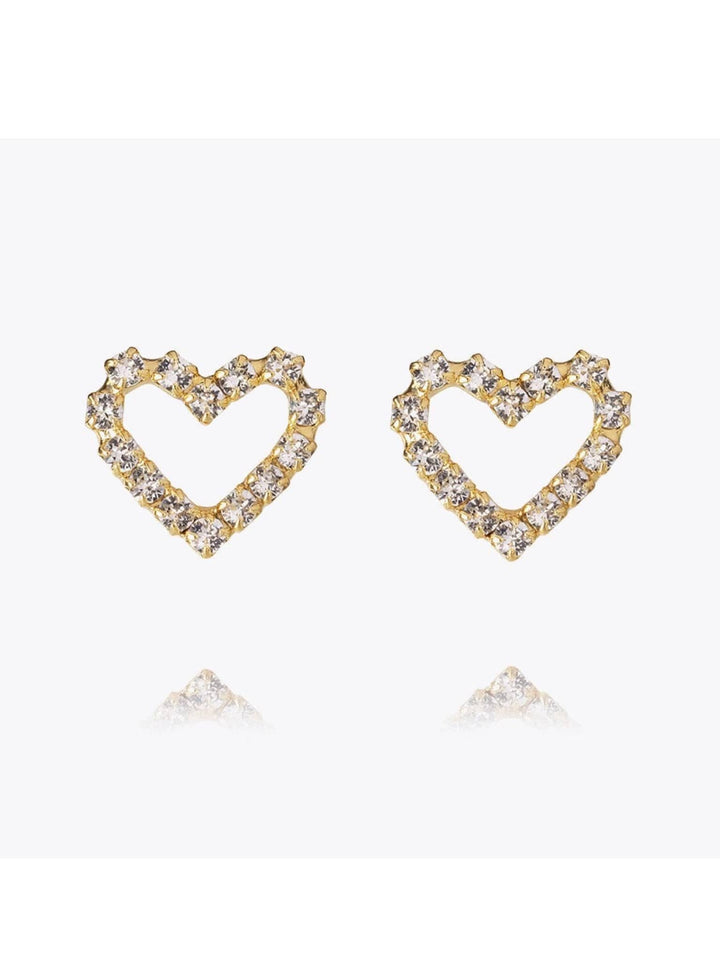 Caroline Svedbom øredobber Sweetheart earrings - crystal