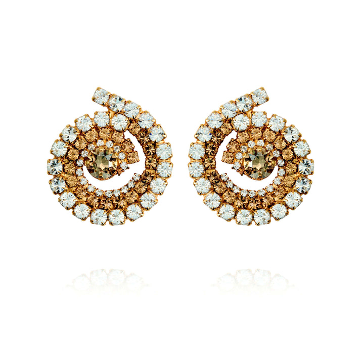 Caroline Svedbom øredobber ZIA EARRINGS GOLD - TOPAZ COMBO