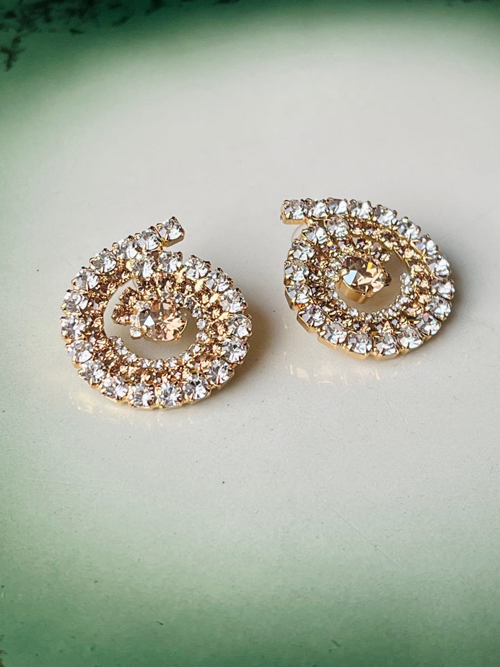 Caroline Svedbom øredobber ZIA EARRINGS GOLD - TOPAZ COMBO