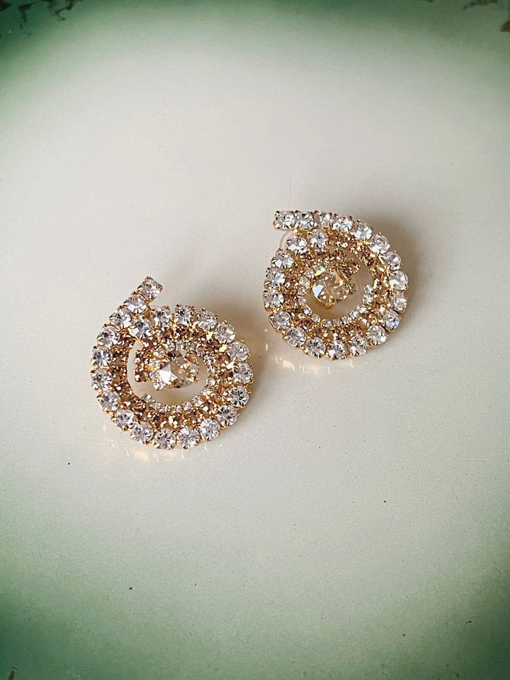 Caroline Svedbom øredobber ZIA EARRINGS GOLD - TOPAZ COMBO