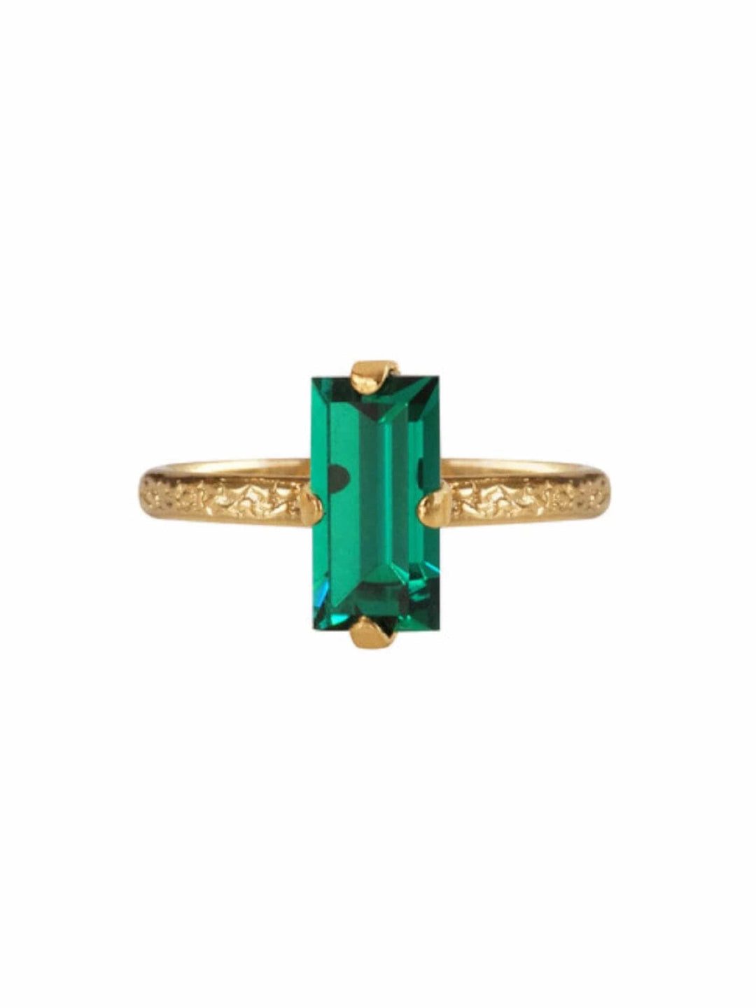 Caroline Svedbom ringer Baguette ring - emerald