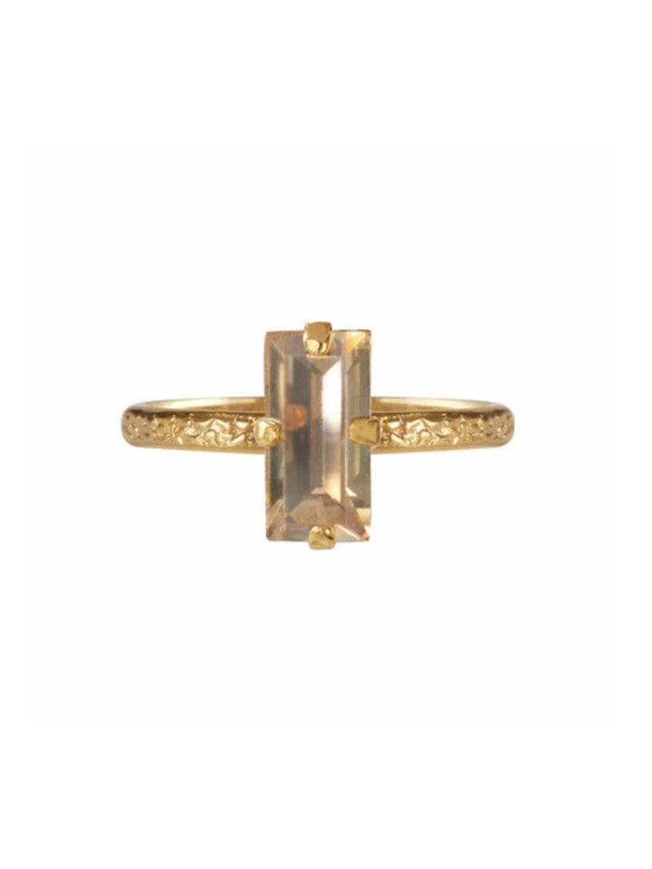 Caroline Svedbom ringer Baguette ring - golden shadow