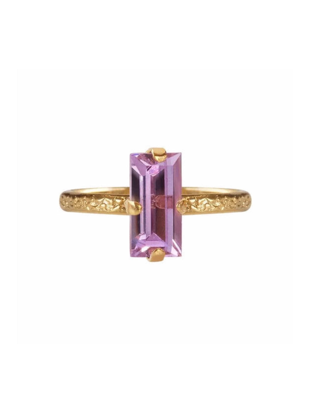 Caroline Svedbom ringer Baguette ring - violet