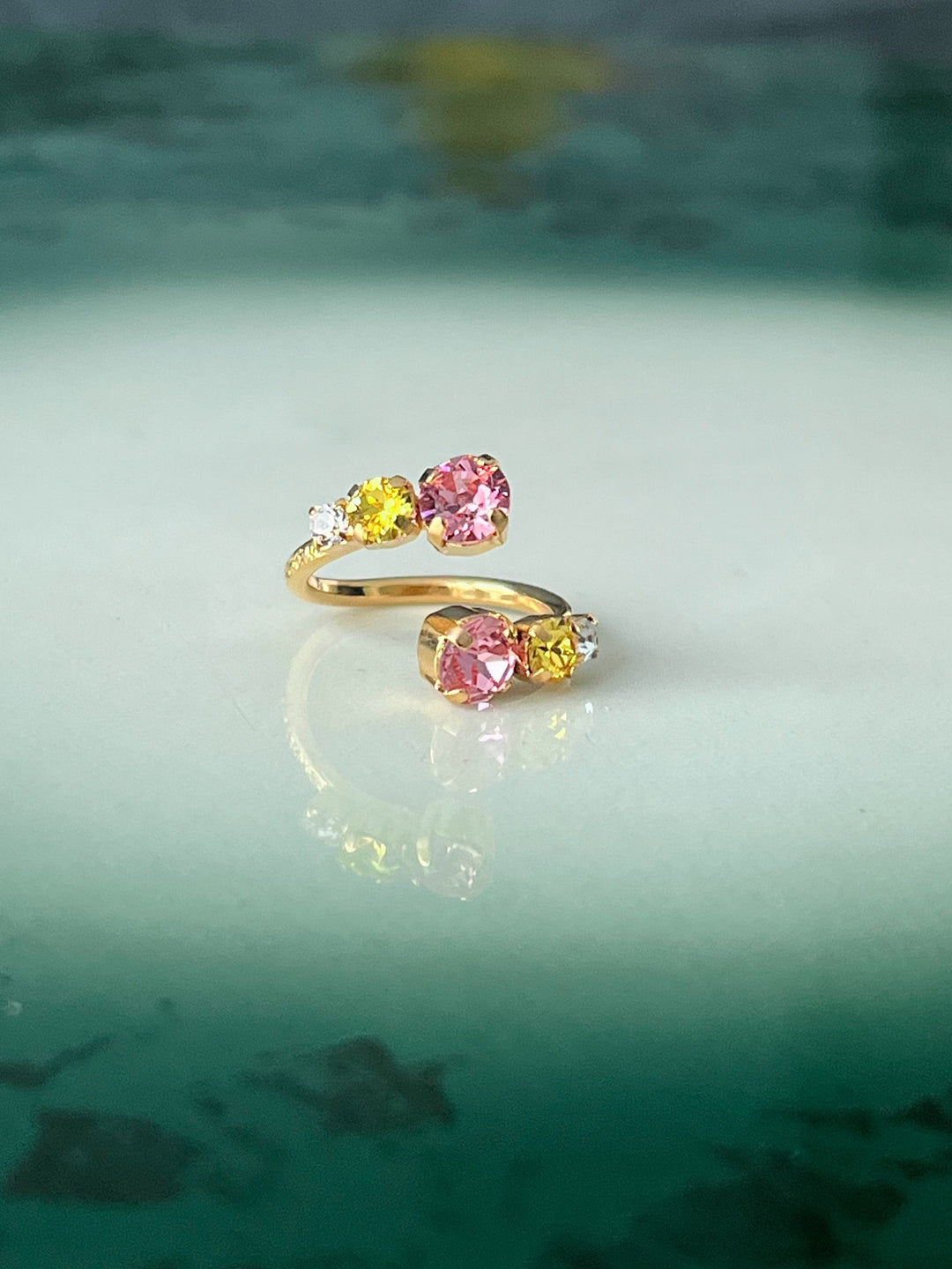 Caroline Svedbom ringer Halo ring - light rose