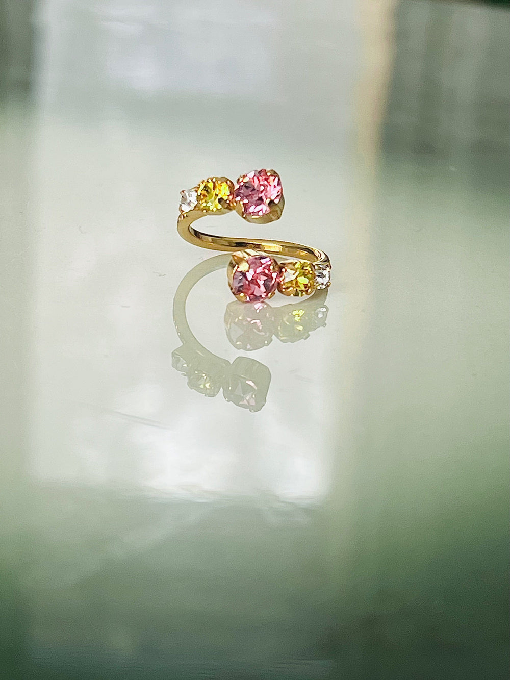 Caroline Svedbom ringer Halo ring - light rose