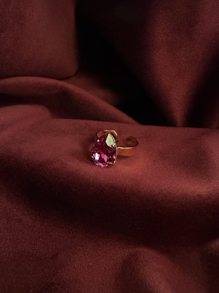 Caroline Svedbom ringer Mini drop ring - dark rose