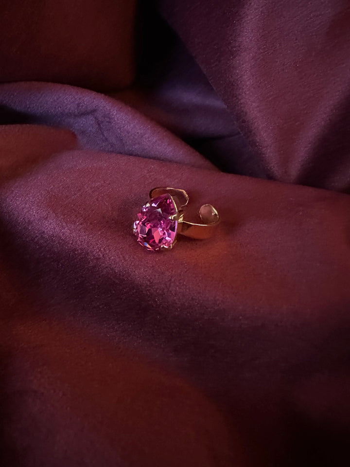 Caroline Svedbom ringer Mini drop ring - dark rose