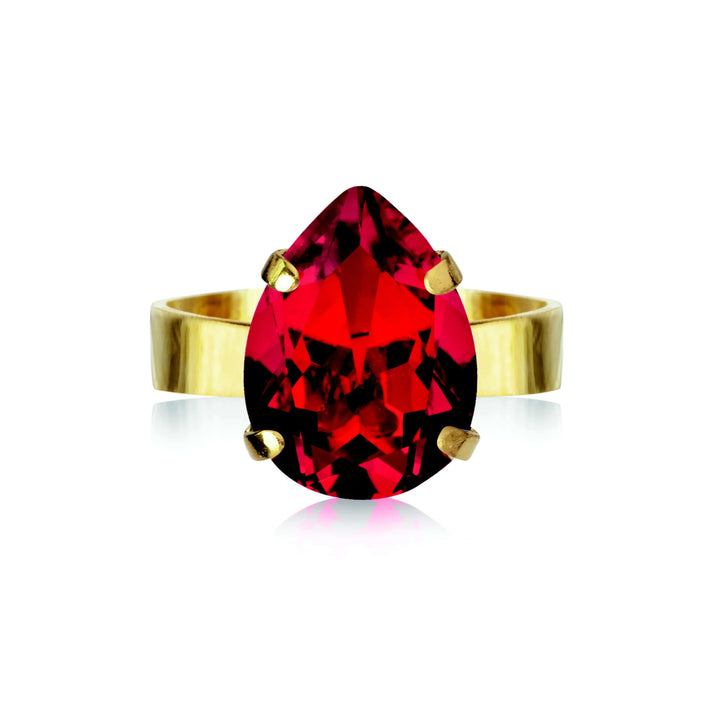 Caroline Svedbom ringer Mini drop ring - light siam