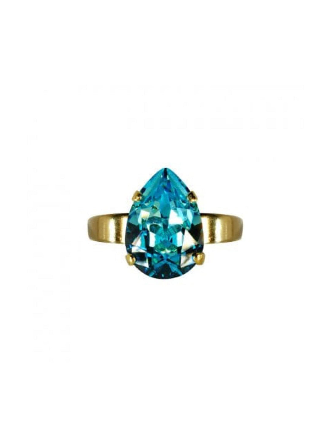 Caroline Svedbom ringer Mini drop ring - light turquoise