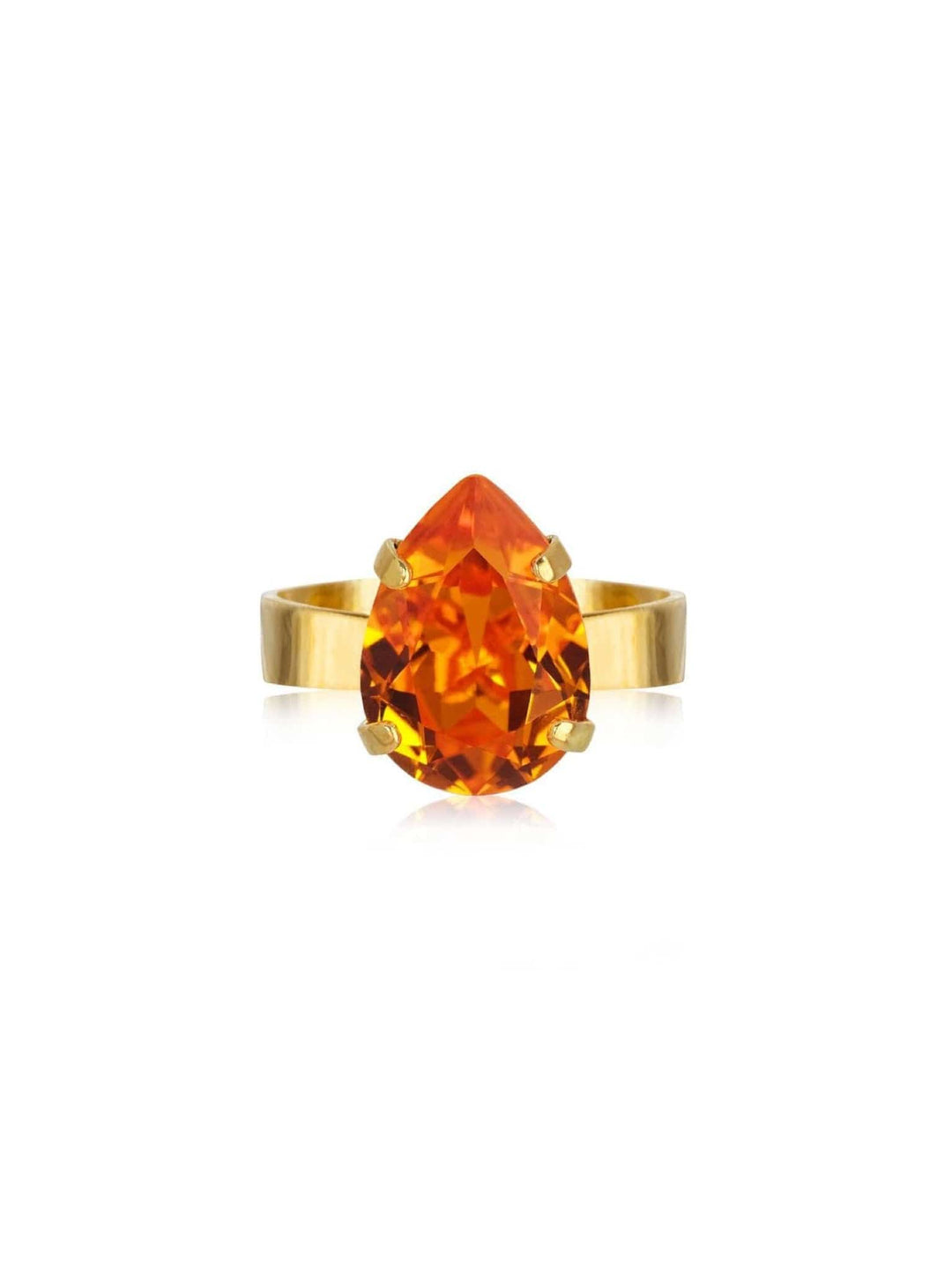 Caroline Svedbom ringer Mini drop ring - tangerine