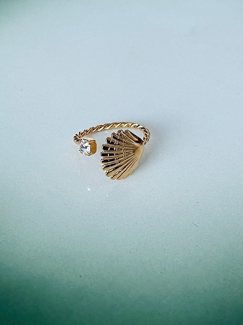 Caroline Svedbom ringer Mini shell ring - crystal