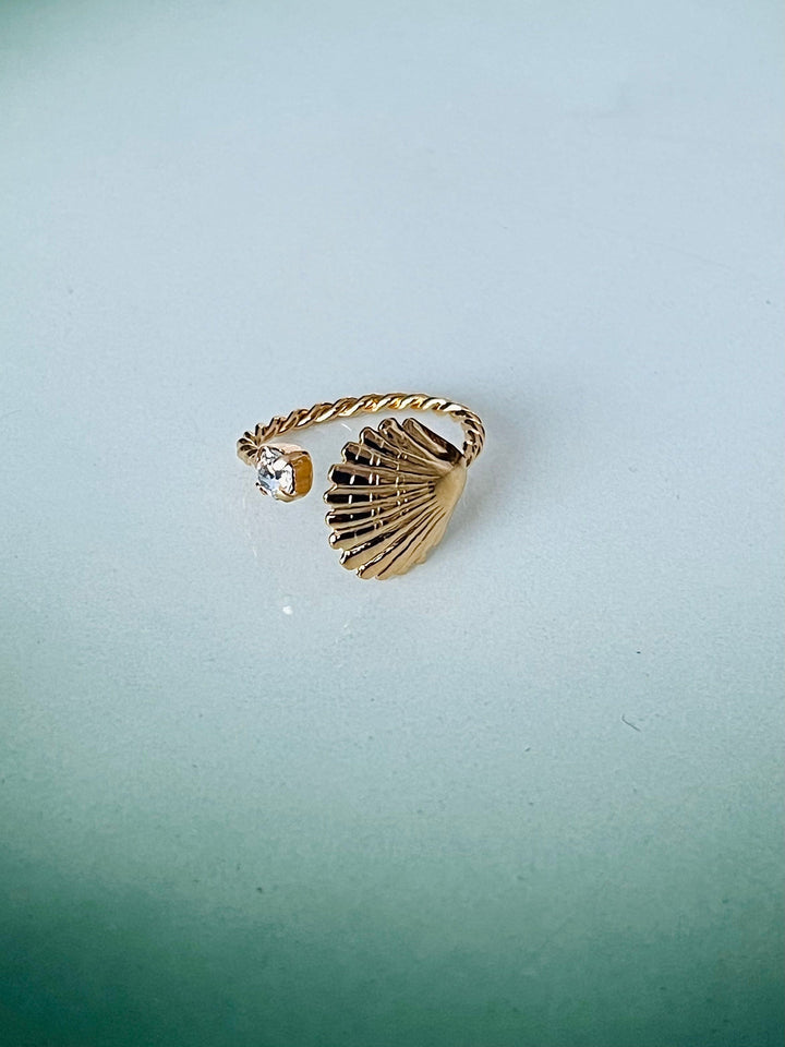 Caroline Svedbom ringer Mini shell ring - crystal