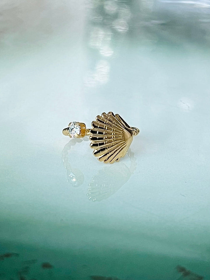 Caroline Svedbom ringer Mini shell ring - crystal