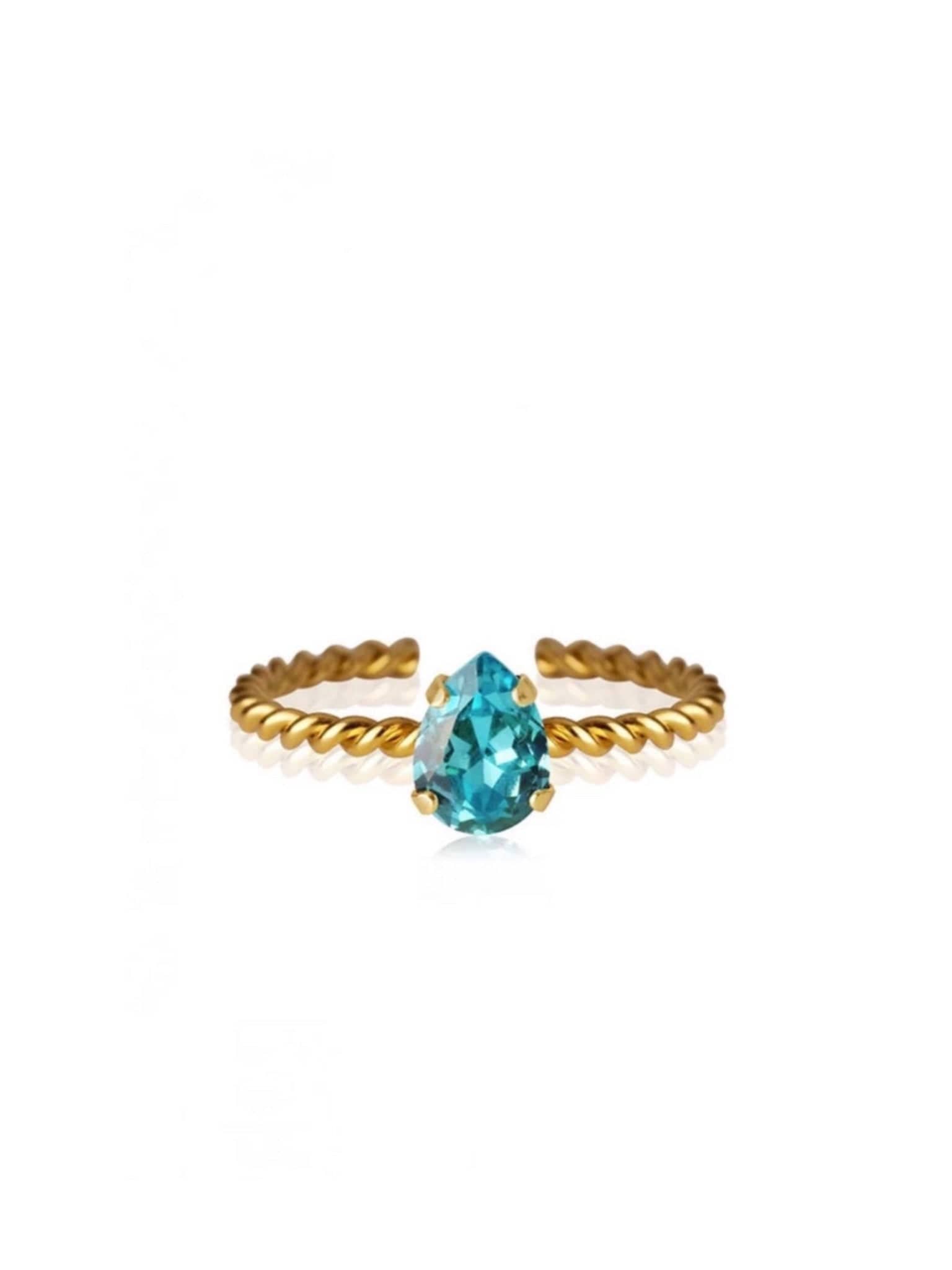 Niki ring - light turquoise – Frøken Dianas Salonger