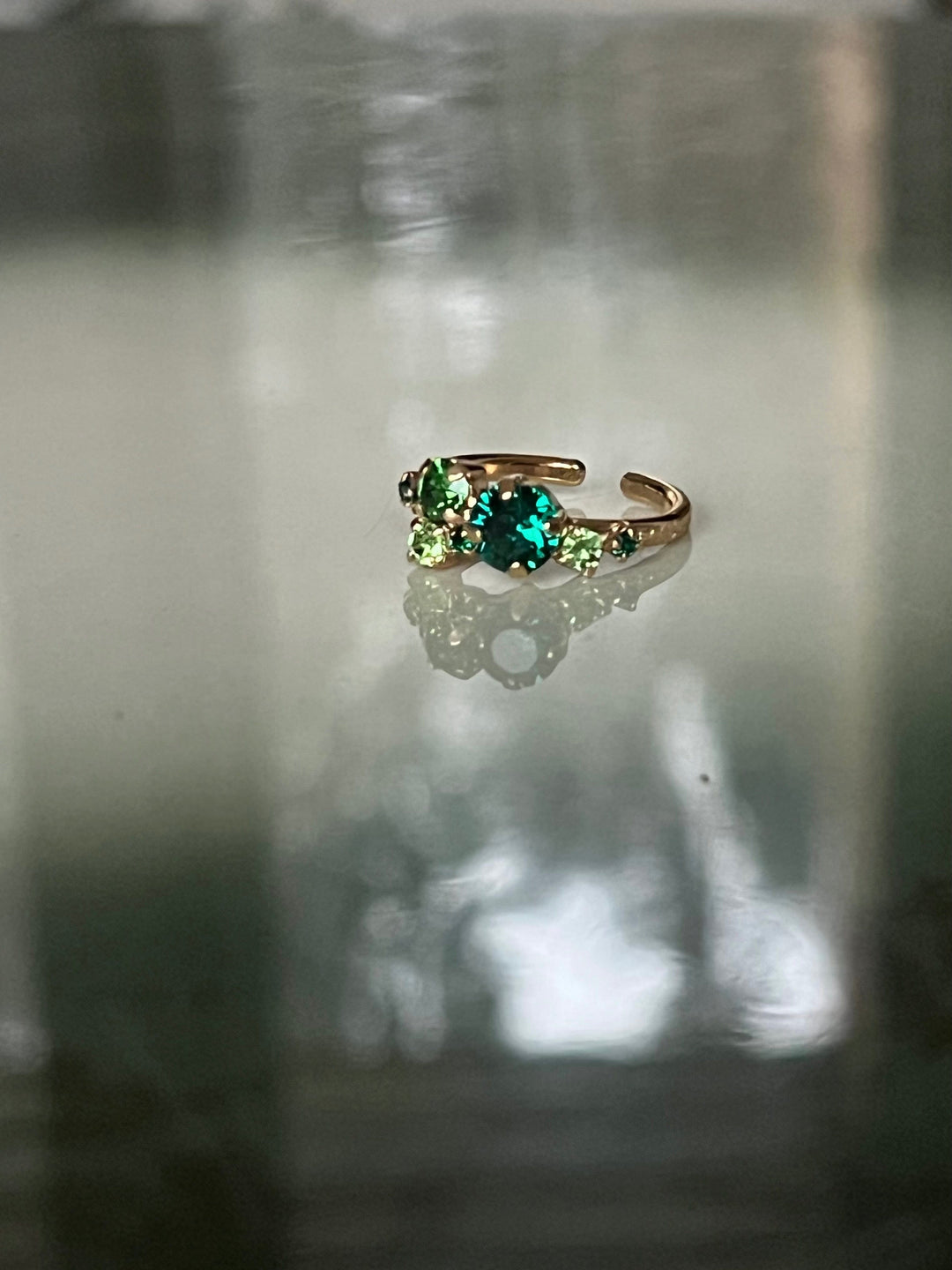 Caroline Svedbom ringer Stardust ring - green combo