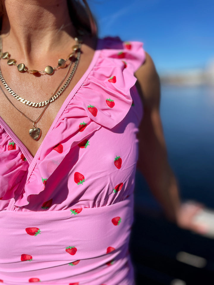 Cras Badedrakt Agnes badedrakt - strawberry pink