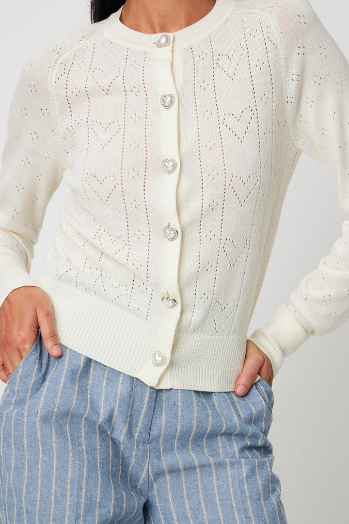 Cras gensere Blair cardigan - ivory