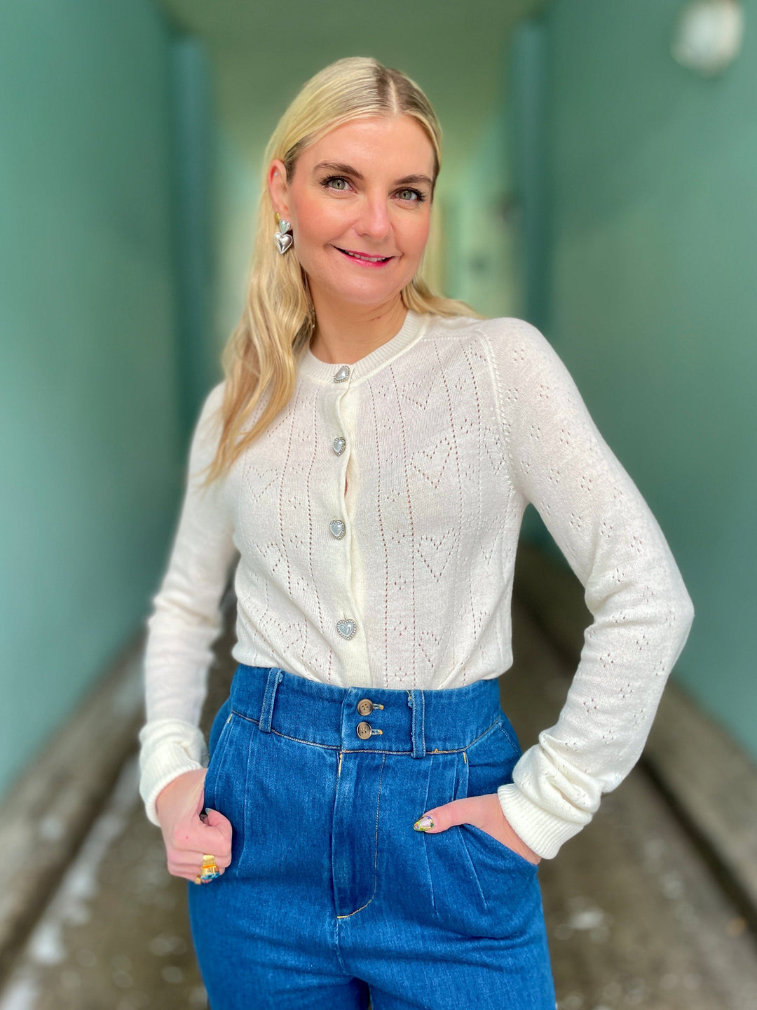 Cras gensere Blair cardigan - ivory