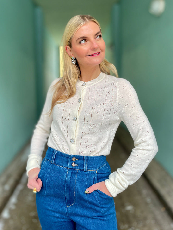 Cras gensere Blair cardigan - ivory
