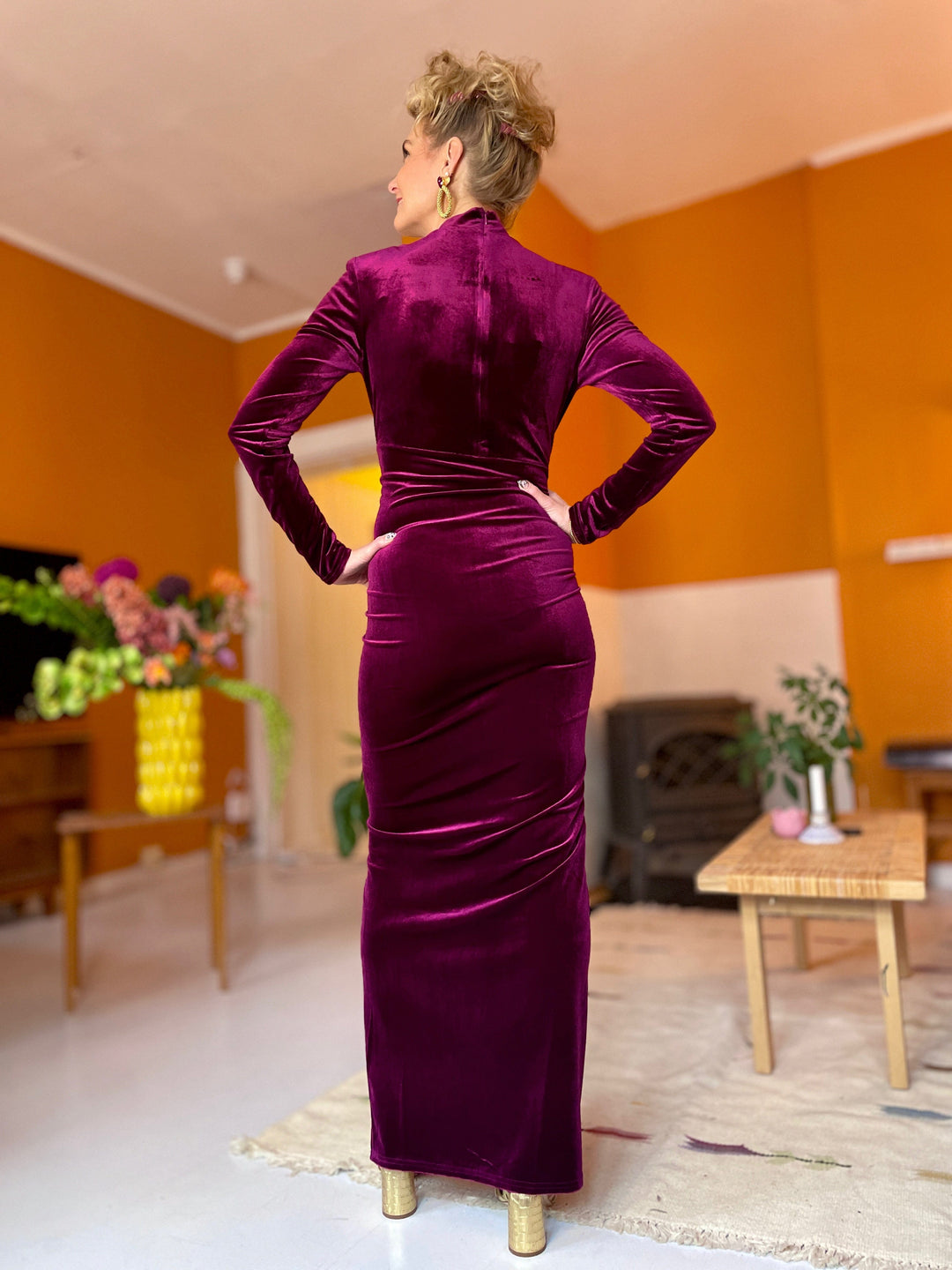 Cras kjoler Glory kjole - burgunder