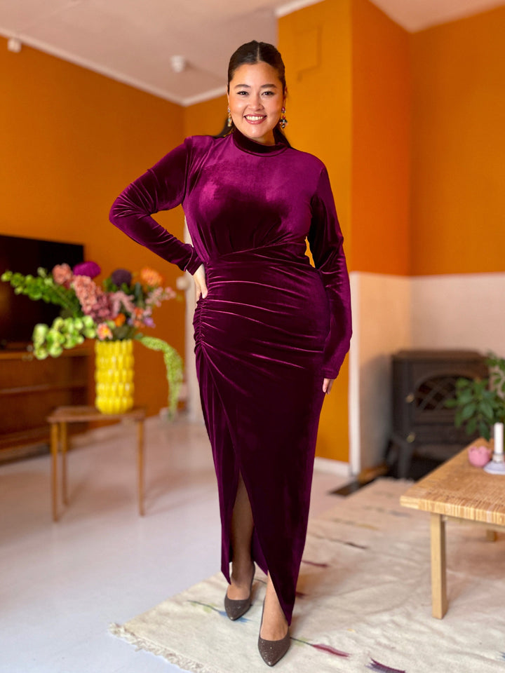 Cras kjoler Glory kjole - burgunder