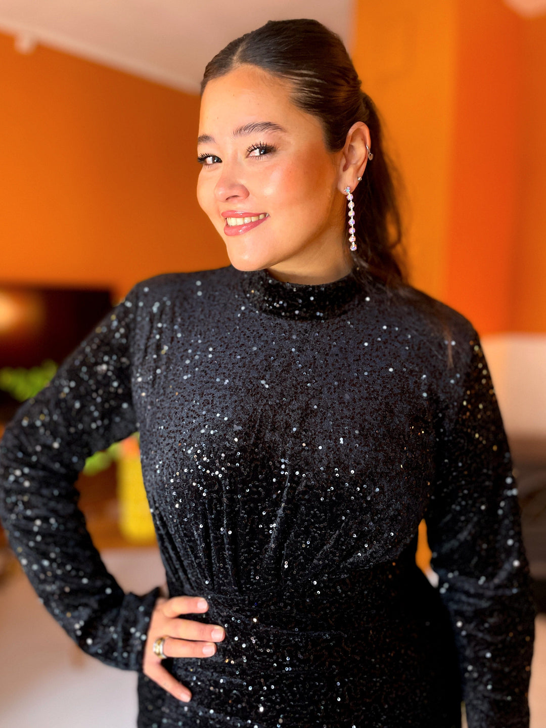 Cras kjoler Glory kjole - Svart